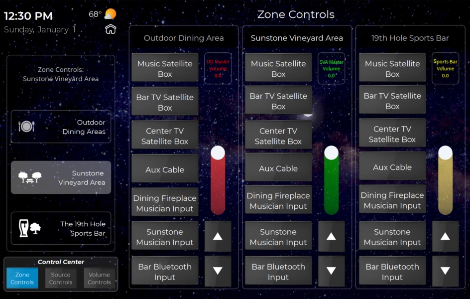 Software Digital view of audio software utilized by Rockett Technologies